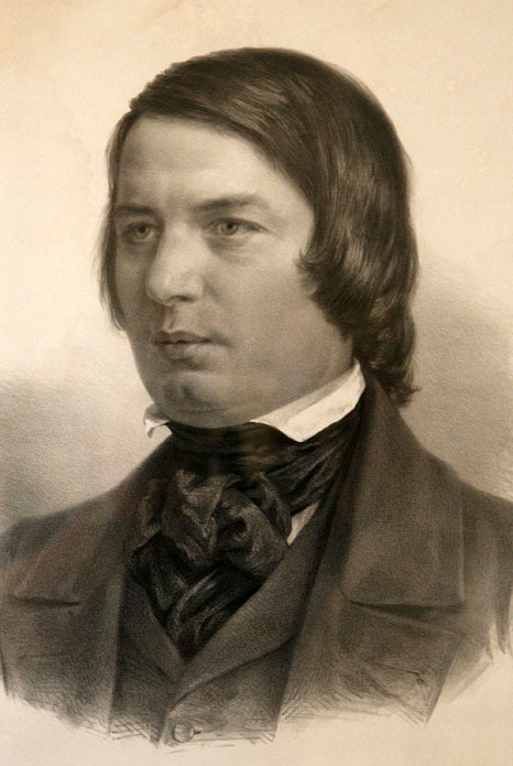 Robert Schumann       Zeichnung von Adolph von Menzel